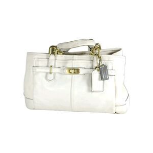 Coach Chelsea Jayden 17811 Leather Ivory/ Off White Carryall Tote Satchel Bag